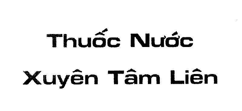 Mẫu nhãn hiệu Thuốc Nước Xuyên Tâm Liên