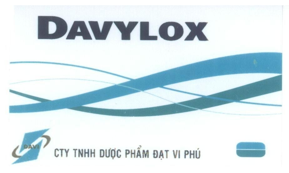 Mẫu nhãn hiệu DAVYLOX DAVI CTY TNHH dược phẩm Đạt Vi Phú