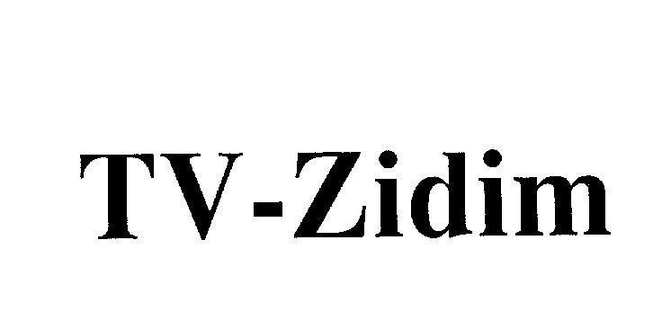 Mẫu nhãn hiệu TV-Zidim