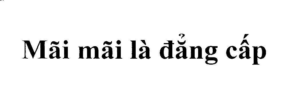 Mẫu nhãn hiệu Mãi mãi là đẳng cấp