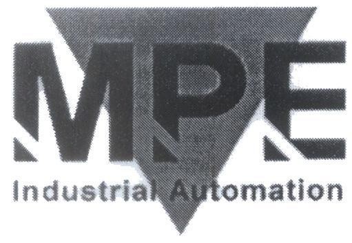 Mẫu nhãn hiệu MPE Industrial Automation