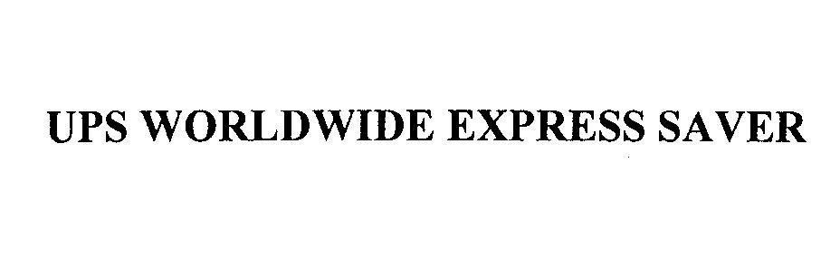 Mẫu nhãn hiệu UPS WORLDWIDE EXPRESS SAVER