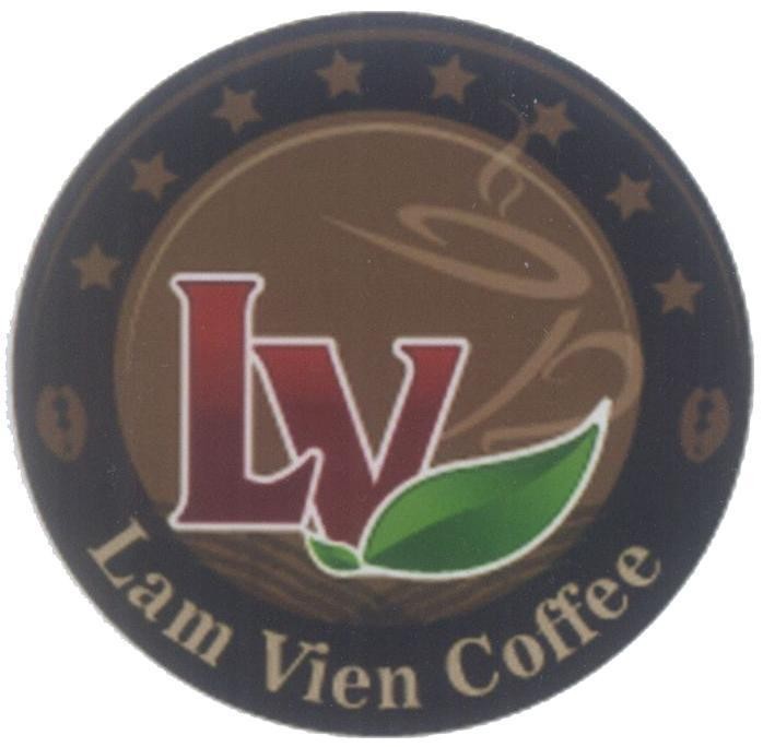 Mẫu nhãn hiệu Lam Vien Coffee LV