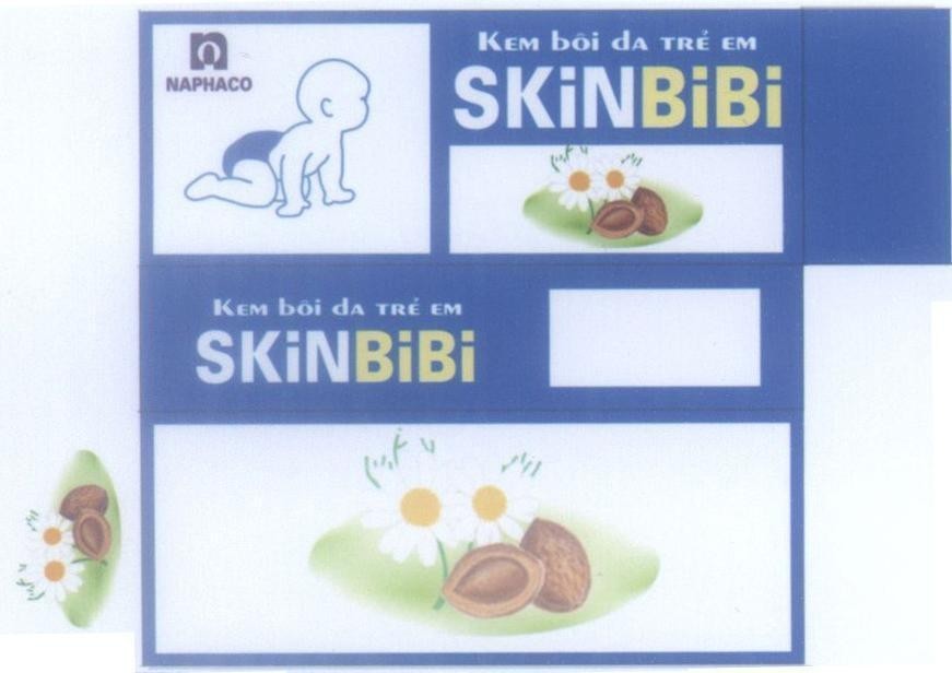 Mẫu nhãn hiệu NAPHACO n SKiNBiBi Kem bôi da Trẻ em