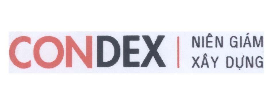 Mẫu nhãn hiệu CONDEX Niên Giám Xây Dựng