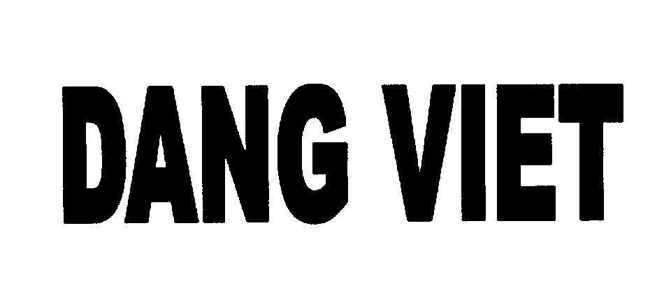 Mẫu nhãn hiệu DANG VIET