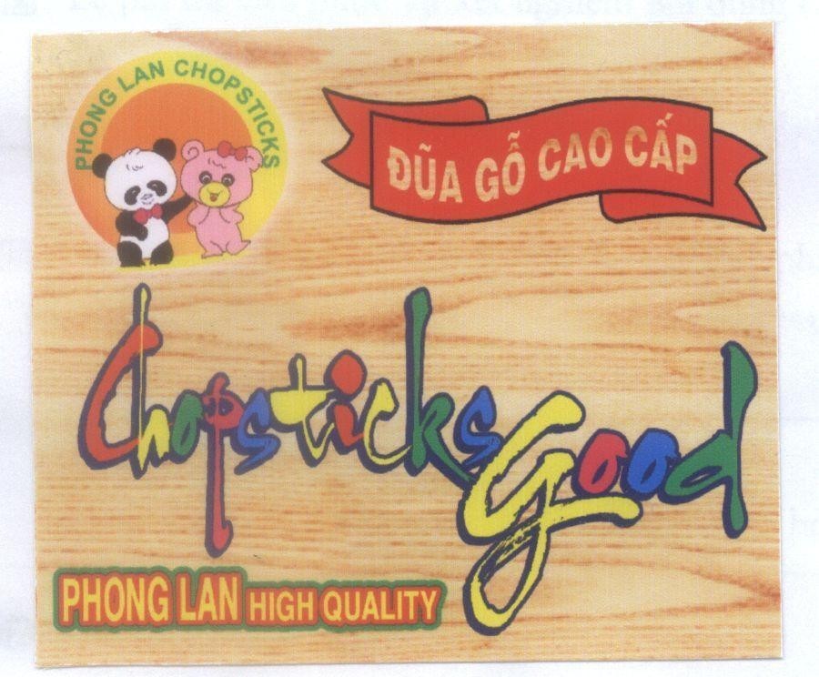 Mẫu nhãn hiệu PHONG LAN CHOPSTICKS PHONG LAN HIGH QUALITY đũa gỗ cao cấp Chopsticksgood