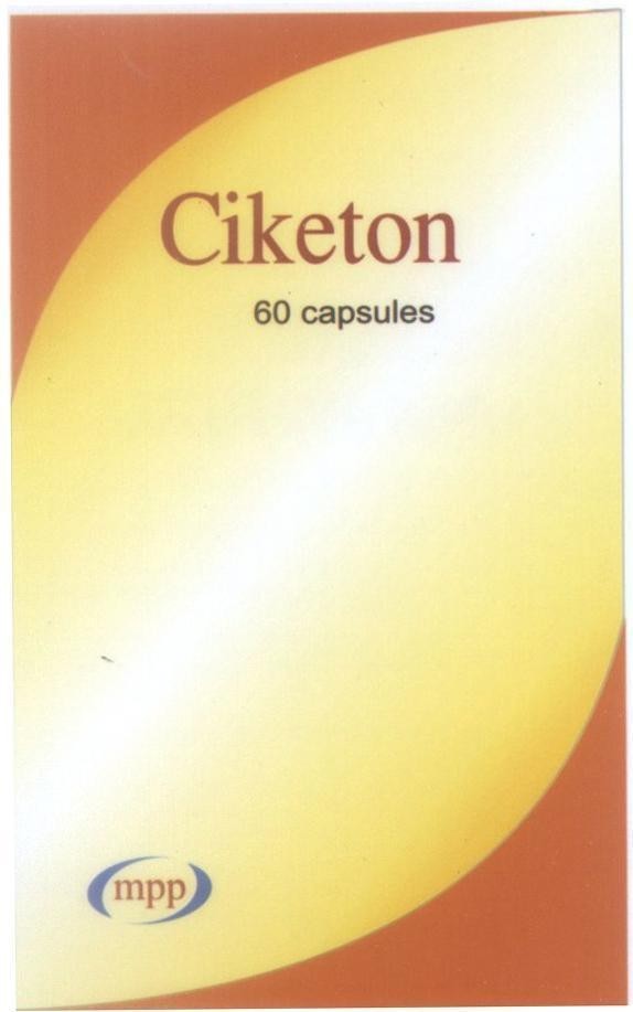 Mẫu nhãn hiệu Ciketon mpp 60 capsules