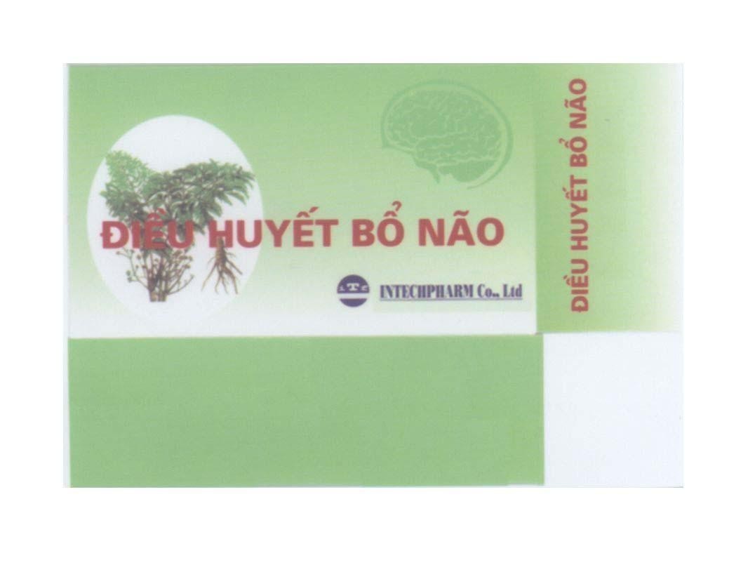 Mẫu nhãn hiệu INTECHPHARM Co.,Ltd iTf Điều Huyết Bổ Não