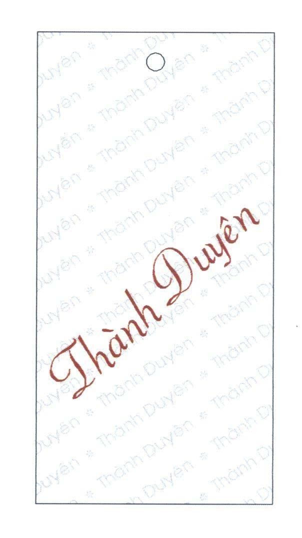 Mẫu nhãn hiệu Thành Duyên