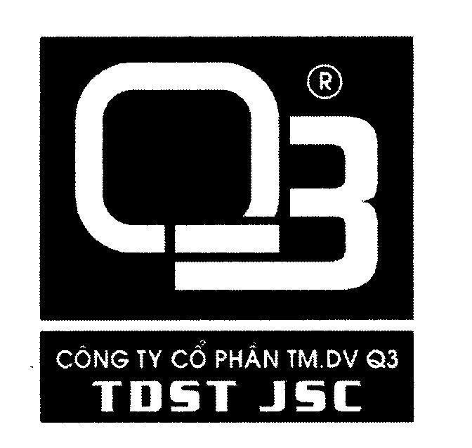 Mẫu nhãn hiệu Q3 công ty cổ phần TM.DV Q3 TDST JSC