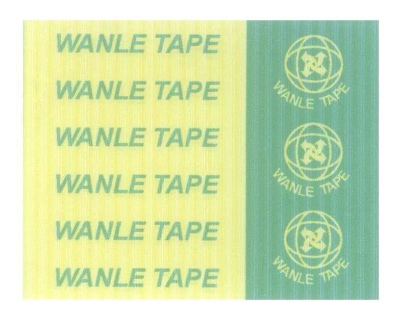 Mẫu nhãn hiệu WANLE TAPE