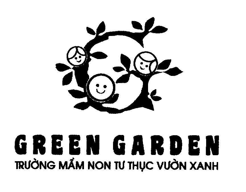Mẫu nhãn hiệu GREEN GARDEN Trường mầm non tư thục Vườn Xanh