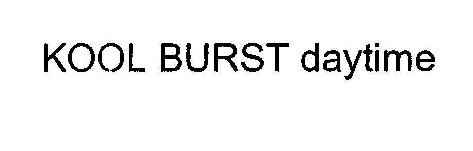 Mẫu nhãn hiệu KOOL BURST daytime
