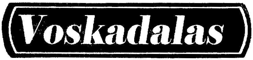 Mẫu nhãn hiệu Voskadalas