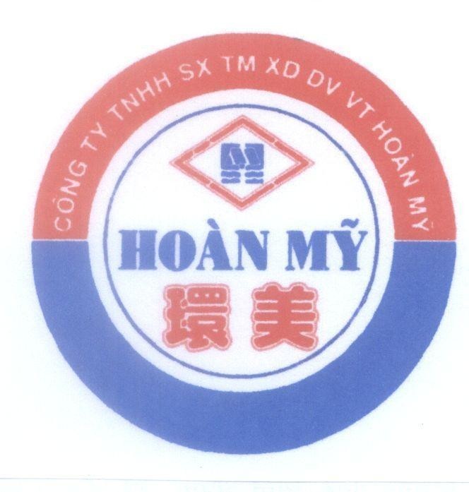 Mẫu nhãn hiệu HM Hoàn Mỹ Công ty TNHH SX TM XD VT Hoàn Mỹ [Ngoảnh Mỳ: Hoàn Mỹ]
