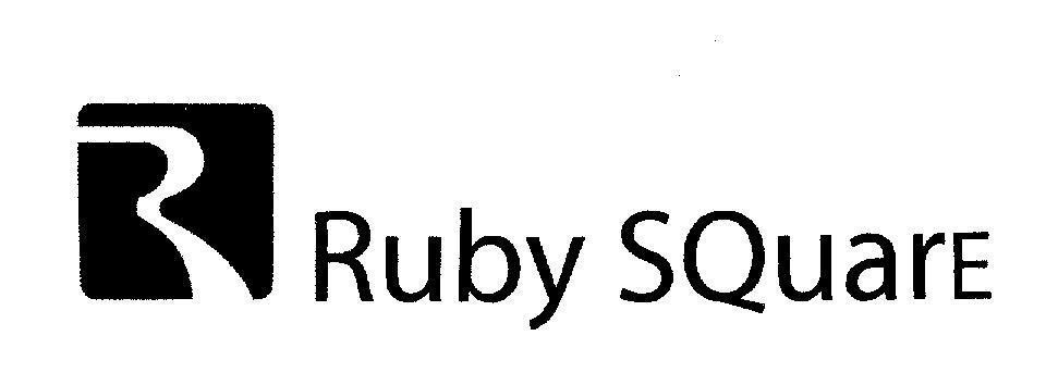 Mẫu nhãn hiệu R Ruby SQuare