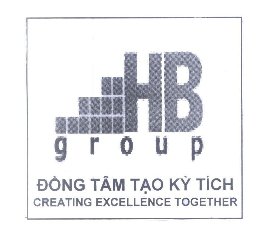 Mẫu nhãn hiệu HB group Đồng Tâm Tạo Kỳ Tích CREATING EXCELLENCE TOGETHER