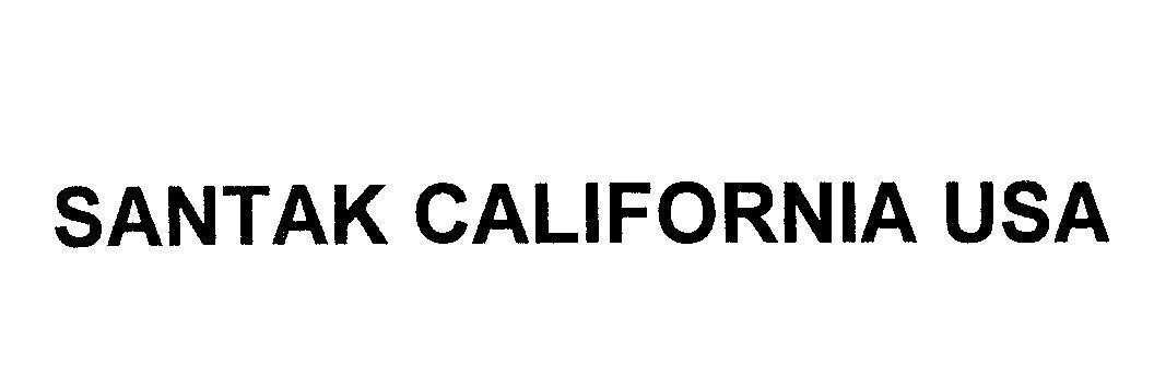 Mẫu nhãn hiệu SANTAK CALIFORNIA USA