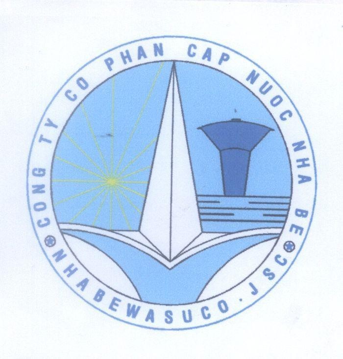 Mẫu nhãn hiệu V NHABE WASUCO JSC CONG TY CO PHAN CAP NUOC NHA BE