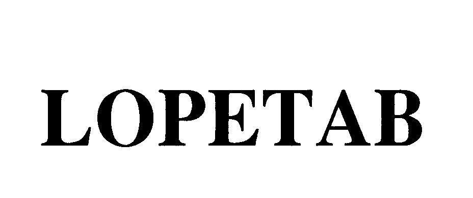 Mẫu nhãn hiệu LOPETAB