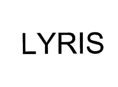 Mẫu nhãn hiệu LYRIS