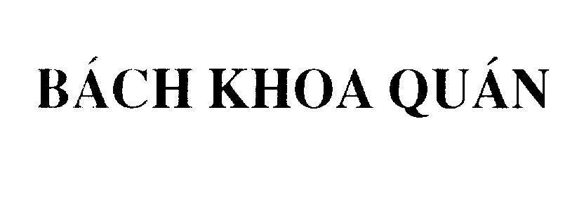Mẫu nhãn hiệu Bách khoa quán