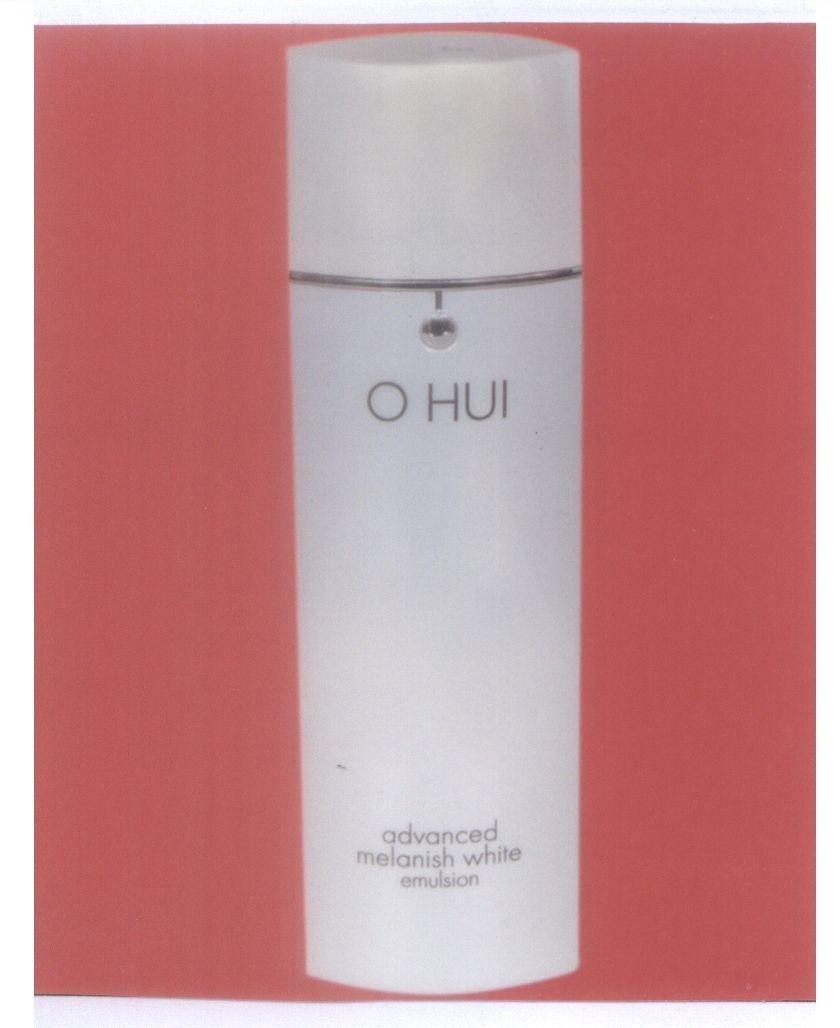 Mẫu nhãn hiệu O HUI advanced melanish white emulsion