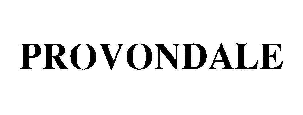 Mẫu nhãn hiệu PROVONDALE