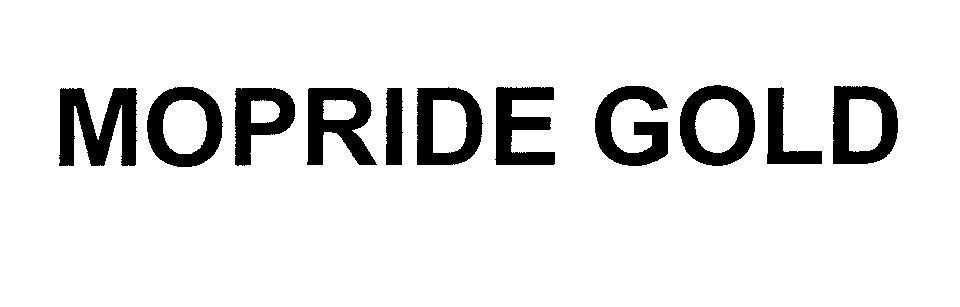 Mẫu nhãn hiệu MOPRIDE GOLD