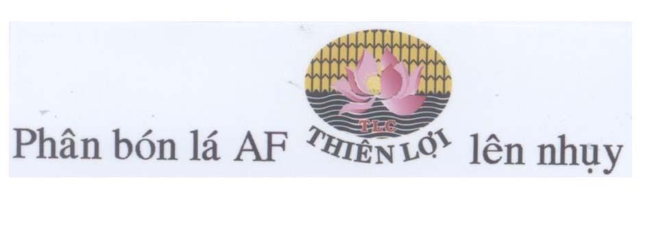 Mẫu nhãn hiệu TLC Thiên Lợi Phân bón lá AF lên nhụy
