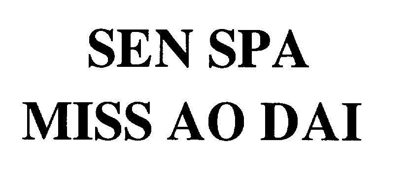 Mẫu nhãn hiệu SEN SPA MISS AO DAI