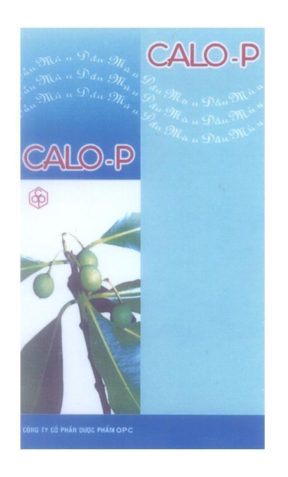 Mẫu nhãn hiệu CALO-P Công Ty Cổ Phần Dược Phẩm OPC Dầu Mù u
