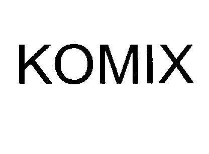 Mẫu nhãn hiệu KOMIX