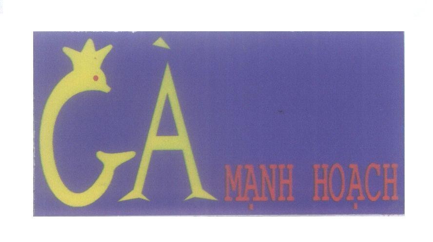 Mẫu nhãn hiệu Gà Mạnh Hoạch