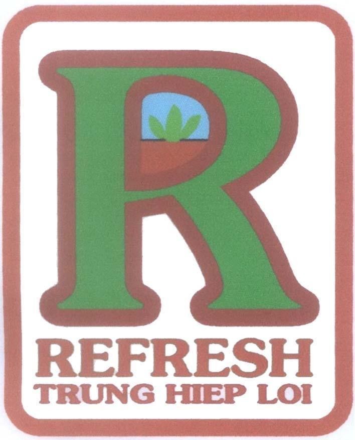 Mẫu nhãn hiệu R REFRESH TRUNG HIEP LOI