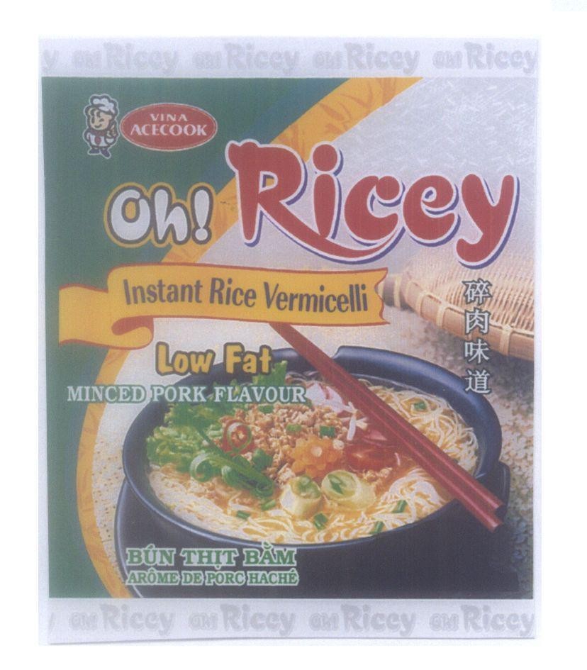 Mẫu nhãn hiệu Ricey VINA ACECOOK