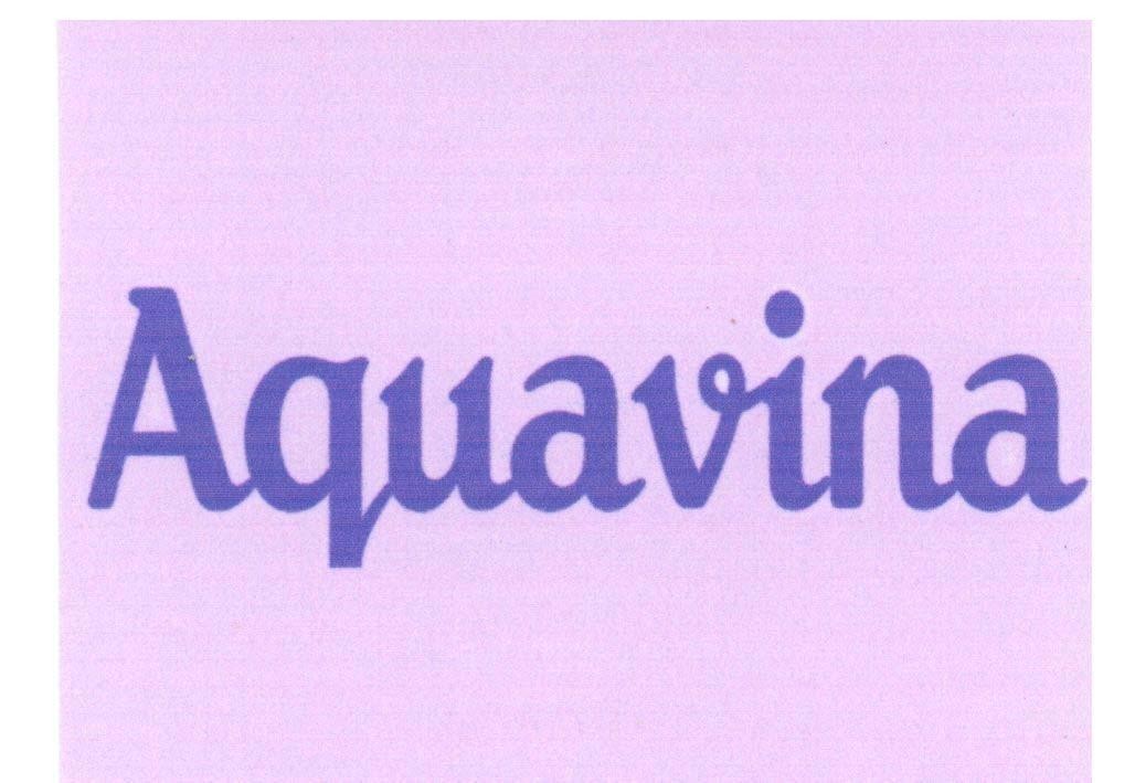 Mẫu nhãn hiệu AQUAVINA