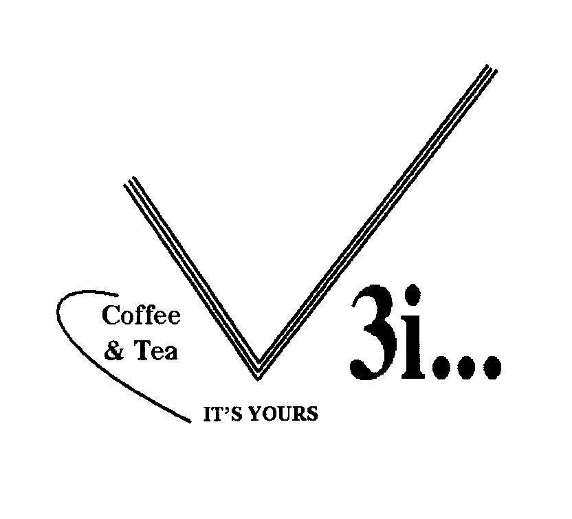 Mẫu nhãn hiệu V3i Coffee & Tea IT'S YOURS