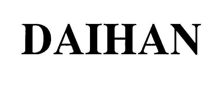 Mẫu nhãn hiệu DAIHAN