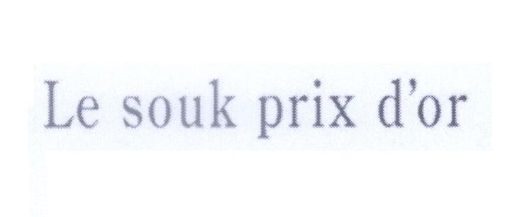 Mẫu nhãn hiệu Le souk prix d'or