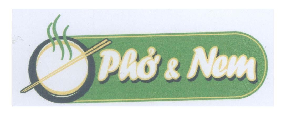 Mẫu nhãn hiệu Phở & Nem