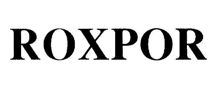 Mẫu nhãn hiệu ROXPOR