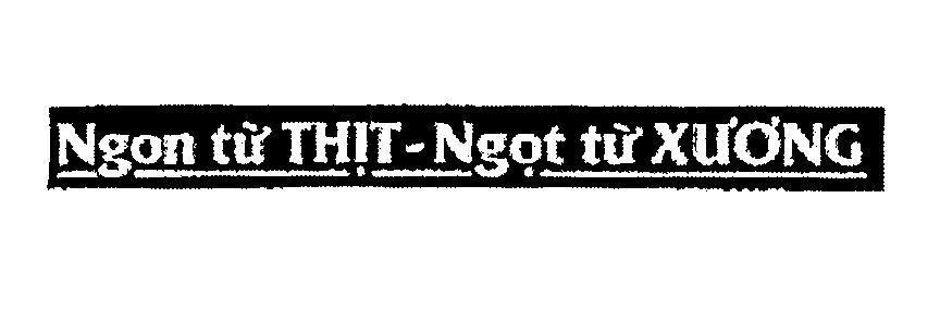 Mẫu nhãn hiệu Ngon từ thịt Ngọt từ xương