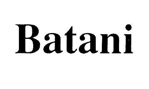 Mẫu nhãn hiệu Batani
