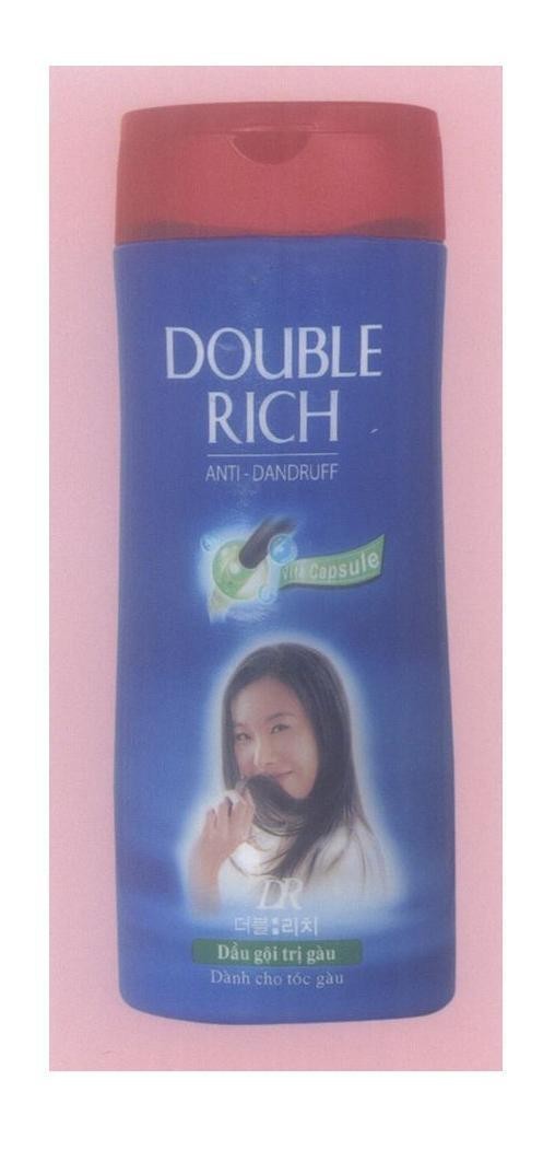 Mẫu nhãn hiệu DOUBLE RICH ANTI-DANDRUFF Vita Capsule DR Dầu gội trị gầu Dành cho tóc gàu