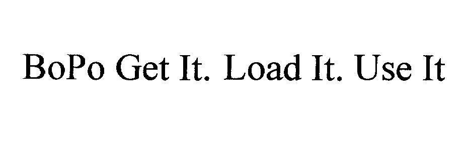 Mẫu nhãn hiệu BoPo Get It. Load It. Use It