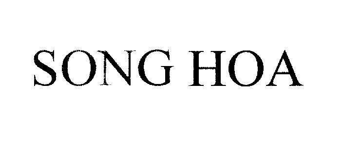 Mẫu nhãn hiệu SONG HOA