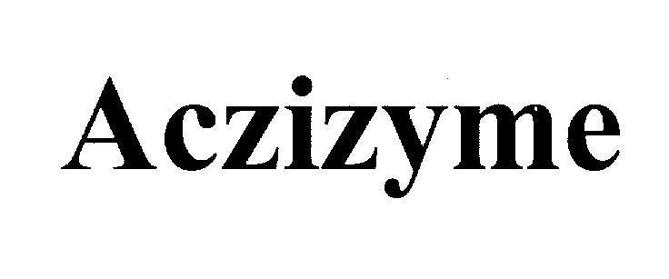 Mẫu nhãn hiệu Aczizyme
