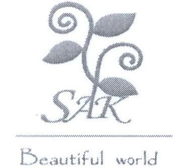 Mẫu nhãn hiệu SAK Beautiful world